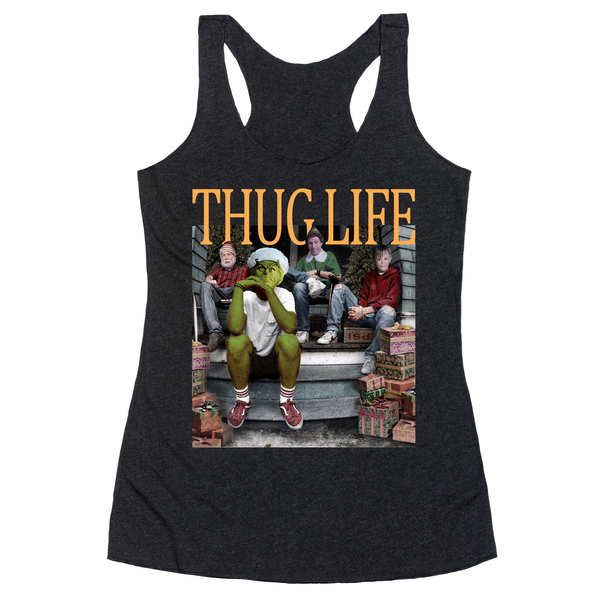 Thug Life Christmas Racerback Tank